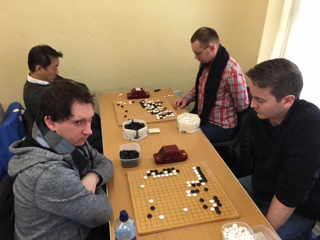 Andreas Goetzfried looks perturbed by developments in his game against Mathis Isaksen