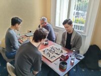 tournament participants playing Go